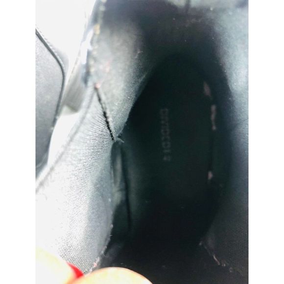 H&M Divided black faux leather Chelsea boots EU 42 US 10 90's y2k grunge - Picture 6 of 10